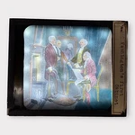 Antique Edward H. Kemp Magic Lantern Glass Slide Washington's First Cabinet. Fixed Price $24.99.