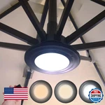 Happetite Rechargeable Patio Umbrella Light, 3 Colors, Dimmable, Remote, 80-CHAR. Fixed Price $70.67.
