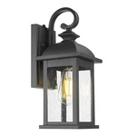 Femila Dusk To Outdoor Wall 15", Dawn, Matte Black, Seeded Glass. Fixed Price $93.33.