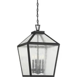 Savoy House Lighting 5-104-BK Woodstock Outdoor Pendant Chandeller Black. Fixed Price $564.00.
