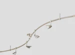 Nora Lighting 8' "s" Curved Rail Kit W/ (4) Argon Fixtures Brushed Nickel Finish. Fixed Price $290.39.