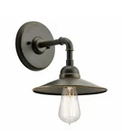 Kichler Westington 49585OZ Olde Bronze 1-LIGHT 10"W Wall Sconce W/metal Shade. Fixed Price $40.16.