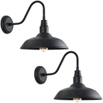 Goalplus 14" Outdoor Gooseneck Barn Light Fixture 2-PACK For Porch Patio Garage. Fixed Price $224.99.