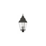Livex Lighting 2594-04 Exeter 3 28 Inch Black Outdoor Post Top Lantern. Fixed Price $911.97.