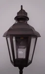 Outdoor 1-LIGHT Wall Lantern Old Iron Clear Panels 22 Tall Melissa Lighting. Fixed Price $20.00.