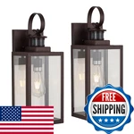 Micsiu 2 Pack Motion Sensor Outdoor Wall Lights Fixture 18 Inch Oil Rubbed. Fixed Price $200.16.