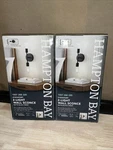 Pk Hampton Bay Stockport 2-LIGHT Wall Sconce Matte Black, Plug-in/hardwire. Fixed Price $9.99.