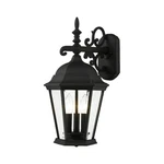 Livex Hamilton 3 Downlight Outdoor Wall Lantern, Textured Black 7560-14. Fixed Price $171.96.
