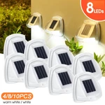 Outdoor Solar 8 Led Wall Lights Garden Patio Pathway Stairs Step Fence Lamp. Fixed Price $14.99.
