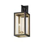 Maxim Lighting Neoclass 2LT Outdoor Wall Mount, Black/gold/clear - 30055CLBKGLD. Fixed Price $241.20.