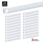 20PCS 8FT Integrated Led Tube Light Bulbs 120W 8' Shop Fixtures 6000K. Fixed Price $291.09.