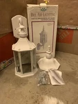 Bel Air Lighting Outdoor Lantern Cast Aluminum Etched Glass. Fixed Price $35.00.