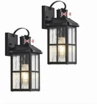 Hebangya 2 Pack Motion Sensor Porch Light,dusk To Dawn Outdoor Lighting. Fixed Price $99.99.