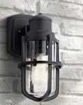 Kichler Suri 11 1/4" High Textured Black Outdoor Wall Light. Fixed Price $99.00.
