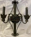 Troy Lighting B8902FBK Wall Sconce Forged Black 13"W 19"H 6"EXT. Fixed Price $120.00.
