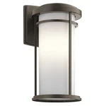 Kichler Toman Outdoor Wall 1LT 10X20", Olde Bronze, Satin Etched Opal - 49688OZ. Fixed Price $284.97.