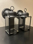 Pair Of Progress Lighting P5607 Signature 1 Outdoor Wall Sconce - Black. Fixed Price $19.95.