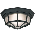 Designers Fountain 2067-BK Builder Cast Outdoor Flush Mount Ceiling Light 10.5. Fixed Price $55.47.