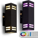 Up And Down Lights Outdoor, Rgb Color Changing Wall With Dusk .... Fixed Price $303.19.