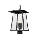 Z-lite 5015PHBS-BK Rainer 4 Light Outdoor Post Mount Fixture, Black. Fixed Price $197.00.