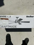 Craftmade Stellar 52 In. Dual Mount Indoor Satin Brass Ceiling Fan Integrated Le. Fixed Price $109.19.