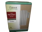 Patriot Lighting Silver Finish Wall Sconce Cotton Lantern 356-4096. Fixed Price $75.00.