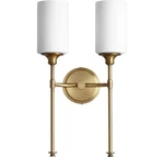 Quorum 5309-2-80 Celeste 19" 2-LIGHT Wall Sconce In Aged Brass. Fixed Price $132.00.
