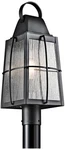 Kichler Tolerand Seedy 21 3/4"H Black Outdoor Post Light. Fixed Price $399.99.