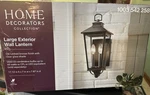 Home Decorators Collection Large Exterior 17.1 2-LIGHT Outdoor Wall Lantern. Fixed Price $44.99.