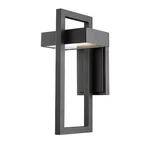 Z-lite 566M-BK-LED Luttrel 1 Light Outdoor Wall Sconce, Black & Frosted. Fixed Price $210.00.