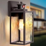 Brightever 13.6" Motion Sensor Outdoor Wall Sconce Lantern, Modes, B05082PG. Fixed Price $37.22.