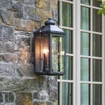 Anchorage 9 1/4"W Aged Zinc Two Candle Outdoor Wall Light. Fixed Price $449.00.
