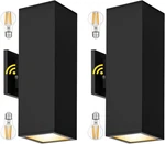 Matte Black Outdoor Wall Lights 2 Pack, Dusk To Dawn Led Porch Fixtures. Fixed Price $111.99.