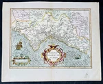 1628 Henricus Hondius Antique Map Valencia Region Of Spain & Mediterranean Sea. Fixed Price $525.00.