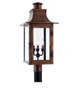 Quoizel Chalmers 3 Light 26" Tall Post Lantern With Clear Glass Model: CM9012AC. Fixed Price $654.00.