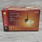 Portfolio Libbe Collection Mini Pendent Light Antique Brass Champagne Glass. Fixed Price $7.69.
