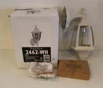 Nib Designers Fountain 2462-WH 1 Exterior Light 7" Cast Aluminum Wall Lantern. Fixed Price $34.99.