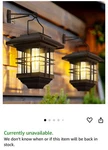One Solar Wall Lantern With Extra Bulb Outdoor Hanging Light Pasamic Brand. Fixed Price $17.00.