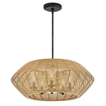 Hinkley Luca 5LT 5" Outdoor Chandelier, Black/camel/clear Seedy 10385BK-CML. Fixed Price $764.15.