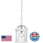 Nuvo Lighting 60/4977 Boxwood Hanging Lantern Clear Beveled Glass White. Fixed Price $95.75.