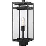 Z-lite 596PHBS-BK Nuri Light 21 Inch Black Outdoor Post Mount Fixture. Fixed Price $186.00.