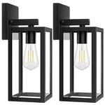 2-PACK Outdoor Light Fixtures Wall Mount, Waterproof Exterior Lanterns W.... Fixed Price $72.08.