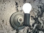 Gray Wall Mount Sconce Or Headboard Reading Light Great Vintage Condition. Fixed Price $14.95.