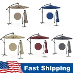 10 Ft Solar Powered Led Patio Umbrella Outdoor Cantilever For Garden. Fixed Price $98.69.