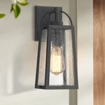 Possini Euro Woodley 13" High Sand Black Outdoor Wall Light. Fixed Price $124.99.