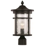 Trans Globe Avalon 14.5" Lt Outdoor Post Lantern, Black/crackled - 40383BK. Fixed Price $149.99.