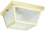 Nuvo 60/471 Metal Frame Carport Flush Mount With Textured Frosted Glass,. Fixed Price $51.46.