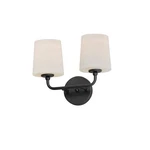 Maxim Lighting Bristol Wall Sconce, Black/satin White - 12092SWBK. Fixed Price $67.99.