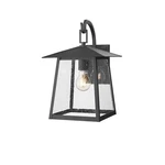 Z-lite Rainer 9.5" Outdoor Wall Light, Black/clear Seedy 5015S-BK. Fixed Price $222.00.