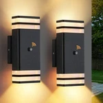 2 Pack Energy-saving Up Down Led Outdoor Wall Sconce, Dusk To Dawn Sensor. Fixed Price $76.99.